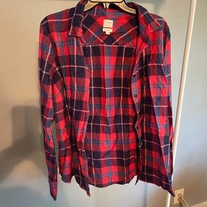 J-Crew Plaid Button-Up